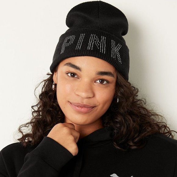 VS PINK RIB BEANIE - Picture 3 of 3